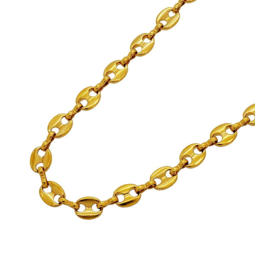 Christian Dior Necklace, GP Plated, Rhinestone, Gold, Women's